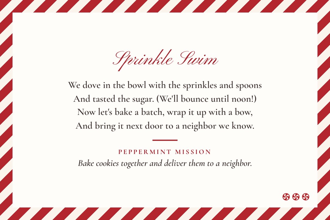 The Sprinkle Swim mission card