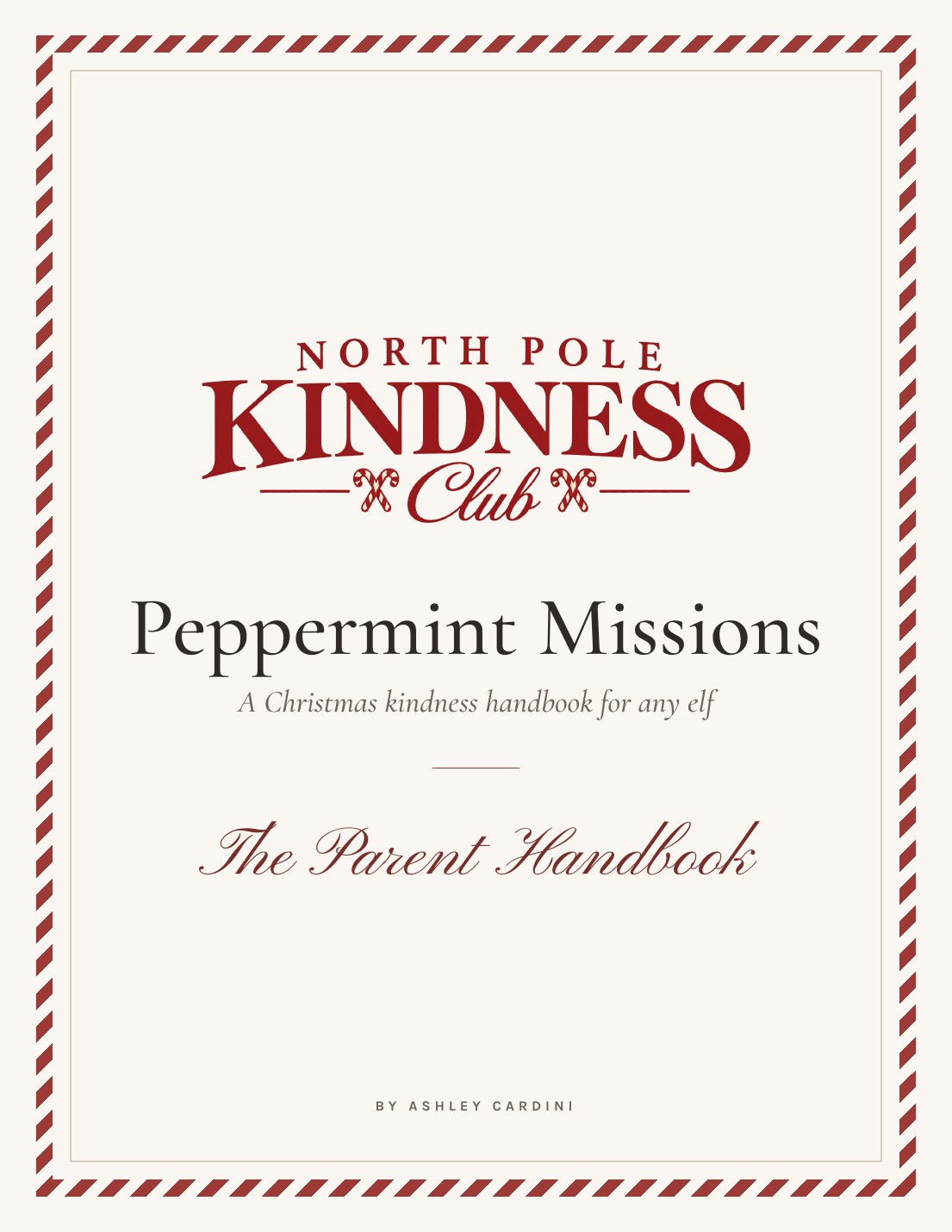 Cover of the Peppermint Missions parent handbook